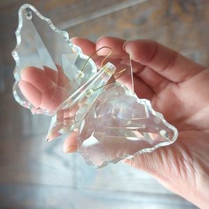 Vintage Crystal Large Butterfly Figurine Statue